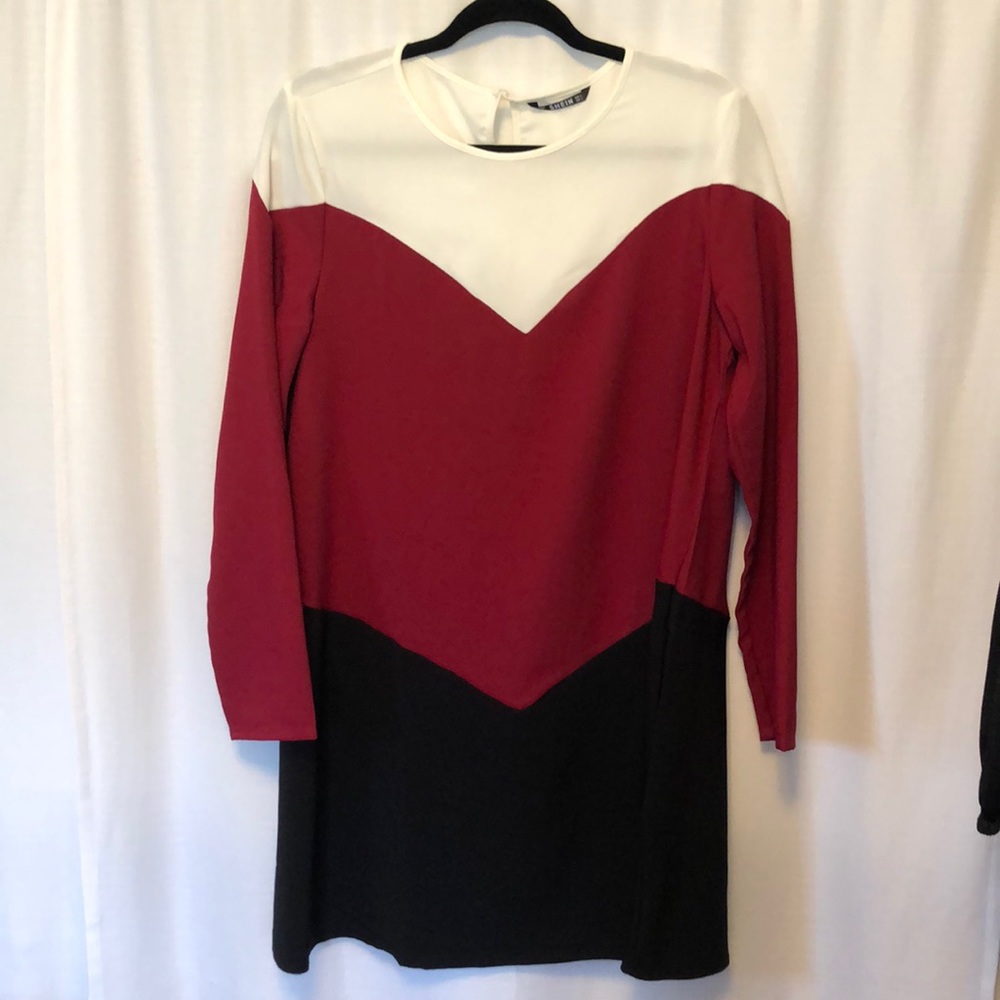 SHEIN TRI-COLORED DRESS